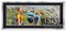 13x39 Frame with Mat - Silver 16x42 Frame Wood Made to Display Print or Poster Measuring 13 x 39 Inches with Black Photo Mat